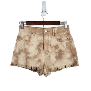 Pacsun Tan Tie-Dye Jean Shorts